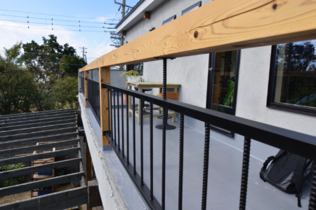 写真：大阪府和泉市　cafe MOET様　バルコニー手摺