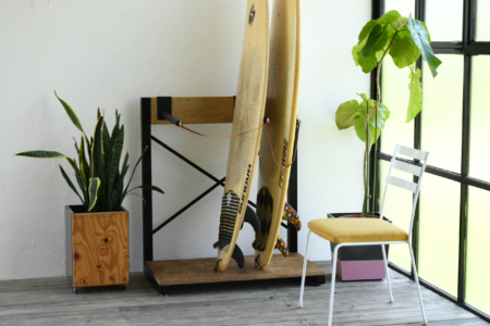 写真：SURFBOARD RACK　（フックあり）