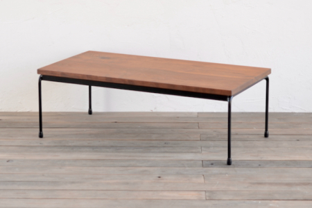 写真：Round bar table – WALNUT