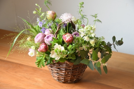 写真：【堺店】5月チューリップなど春の生花アレンジメントワークショップ開催